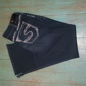 Silver Suki Bootcut Jeans. Size 33x33